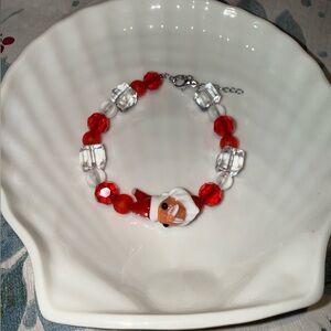 Festive Santa Beaded Bracelet